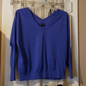 Blue and silver relaxed shirt